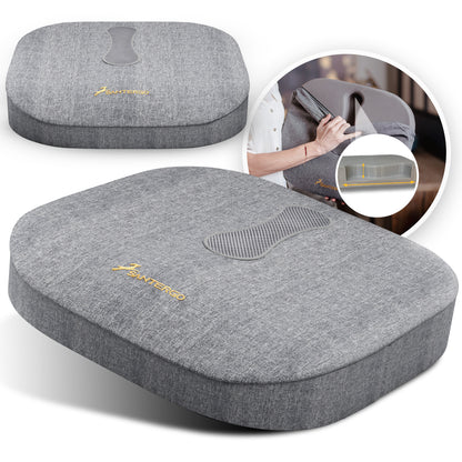 Orthopädisches Sitzkissen - PATENTIERT & FORMSTABIL | SANTERGO