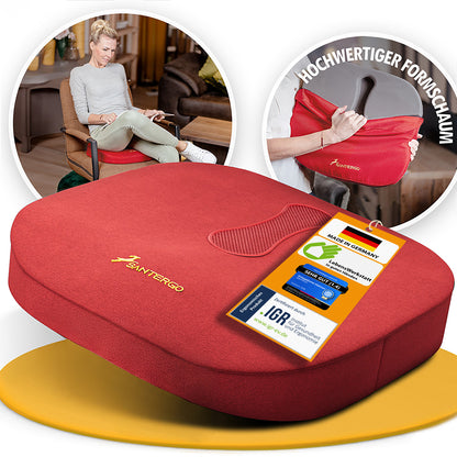 Orthopädisches Sitzkissen - PATENTIERT & FORMSTABIL | SANTERGO