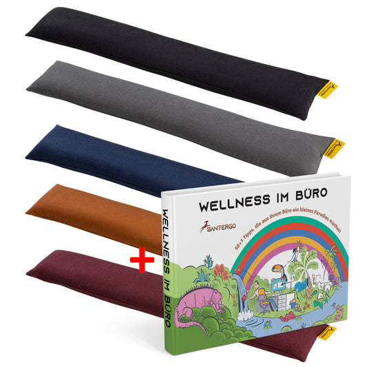 ALL IN: SANTERGO Handgelenkauflage Tastatur (eine Farbe nach Wahl) + Buch