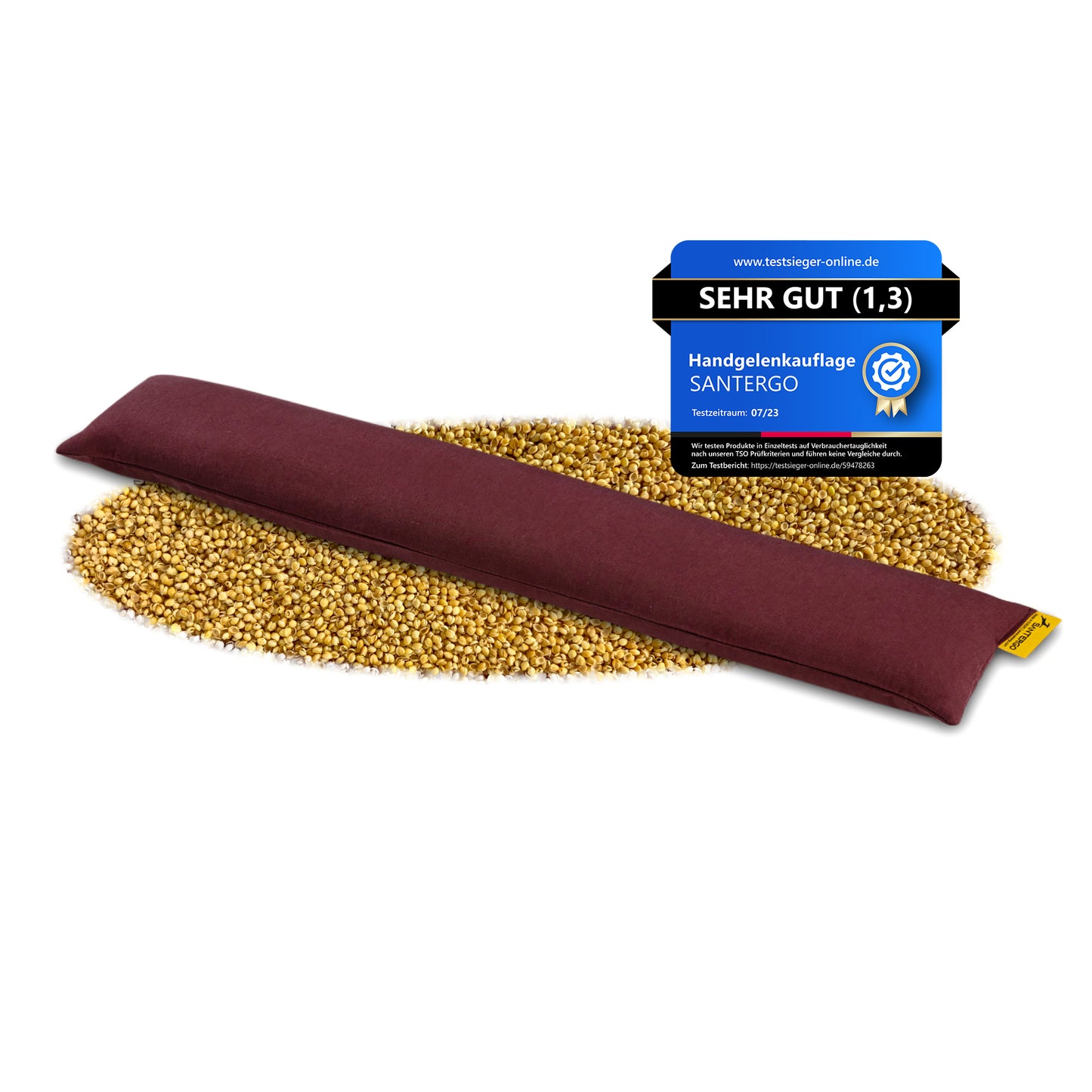 Ergonomische Handgelenkauflage Tastatur (1.0-CLASSIC) - Ökologisch und Bio | SANTERGO