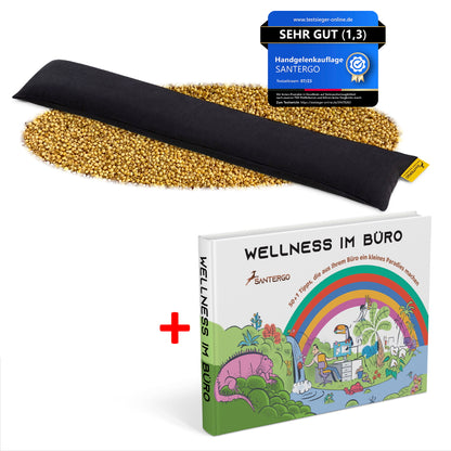 ALL IN: SANTERGO Handgelenkauflage Tastatur (eine Farbe nach Wahl) + Buch