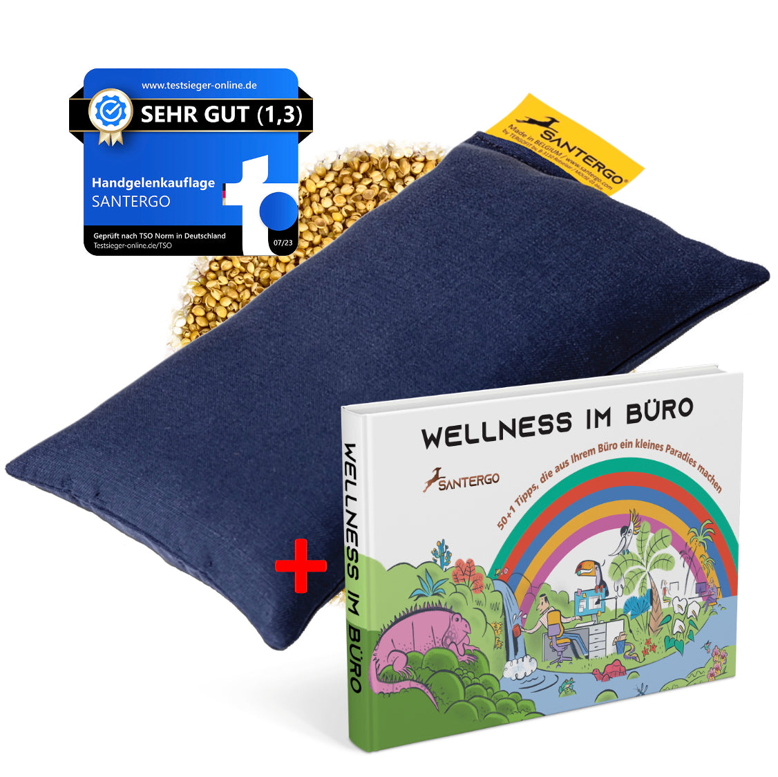 ALL IN: SANTERGO Mauspad (eine Farbe nach Wahl) + Buch