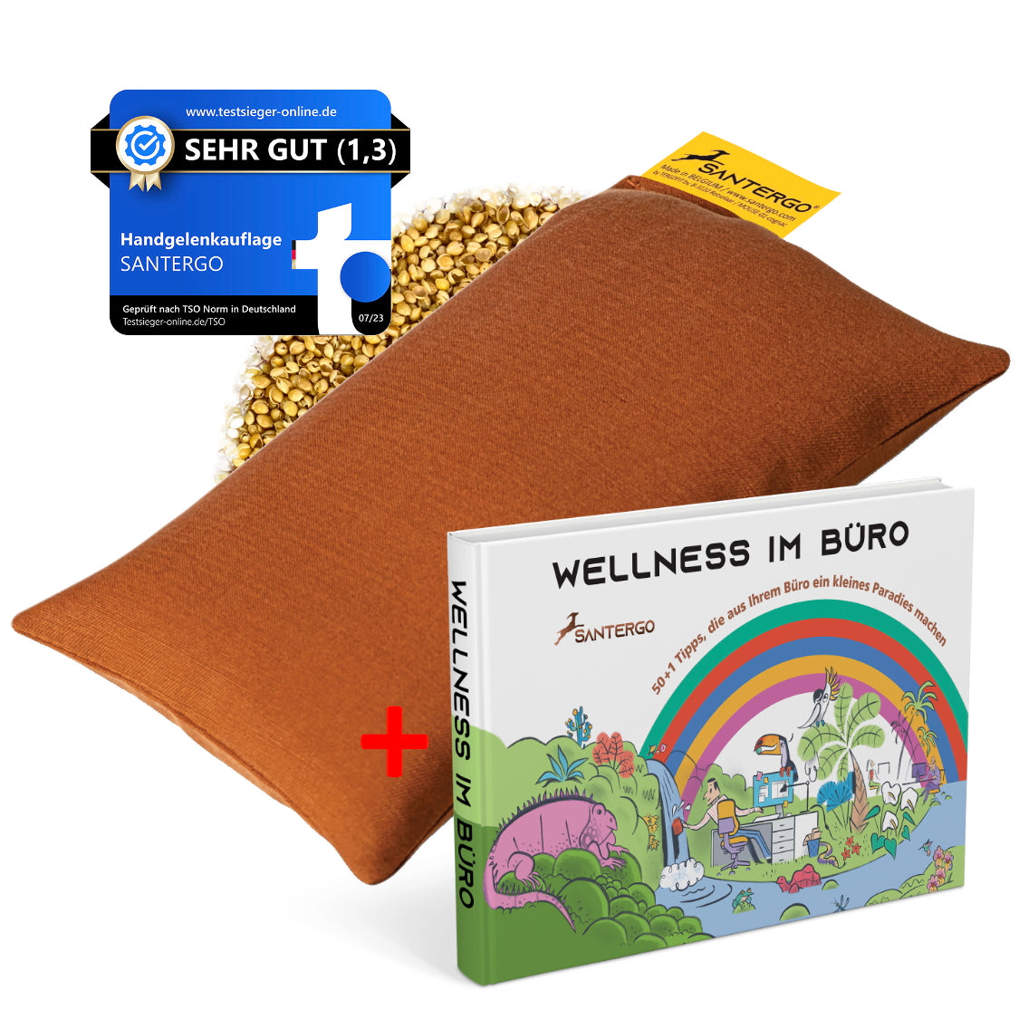 ALL IN: SANTERGO Mauspad (eine Farbe nach Wahl) + Buch