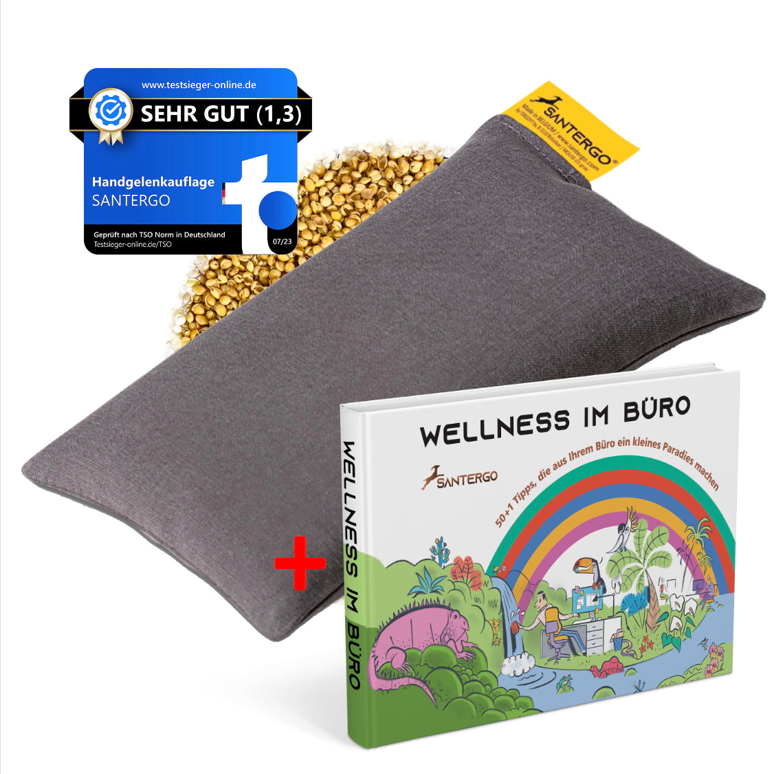 ALL IN: SANTERGO Mauspad (eine Farbe nach Wahl) + Buch