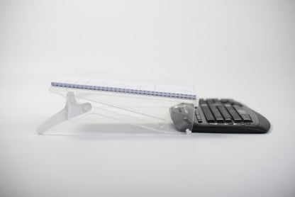 FLEX ERGO HOLDER - Document holder - for wide keyboards, 5-fold height adjustable