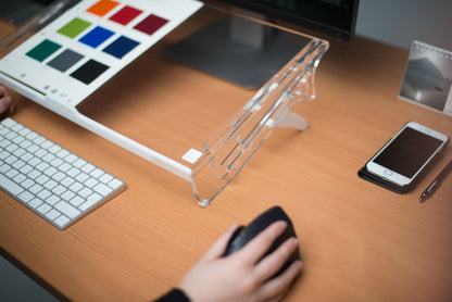 FLEX ERGO HOLDER - Document holder - for wide keyboards, 5-fold height adjustable