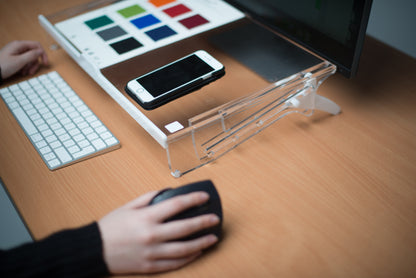 FLEX ERGO HOLDER - Document holder - for wide keyboards, 5-fold height adjustable