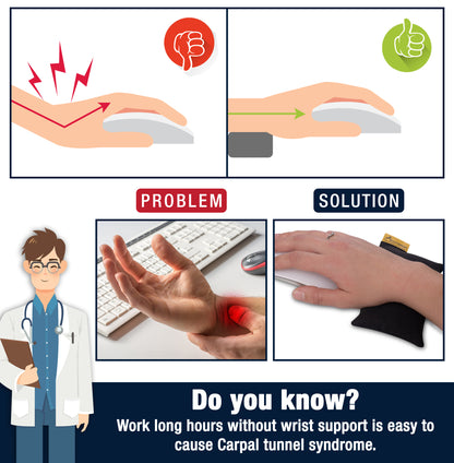 Ergonomische Handgelenkauflage Maus (1.0-CLASSIC) - Ökologisch und Bio | SANTERGO