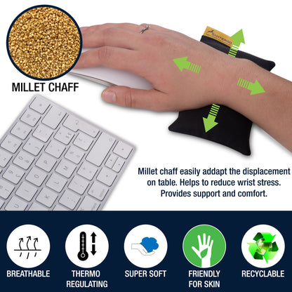 Ergonomische Handgelenkauflage Maus (1.0-CLASSIC) - Ökologisch und Bio | SANTERGO